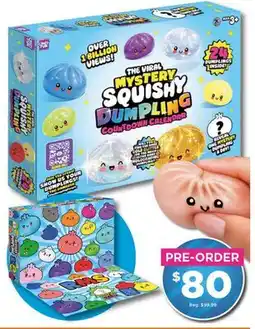 Showcase THE VIRAL MYSTERY SQUISHY DUMPLING COUNTDOWN CALENDAR offer