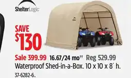 Canadian Tire ShelterLogic Waterproof Shed-in-a-Box offer