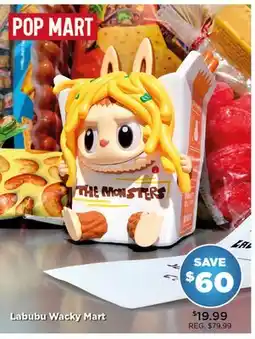 Showcase Pop Mart Labubu Wacky Mart offer