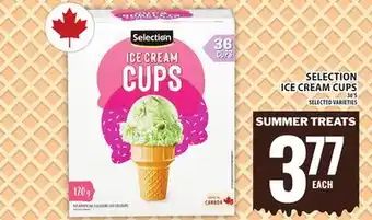 Food Basics SELECTION ICE CREAM CUPS offer