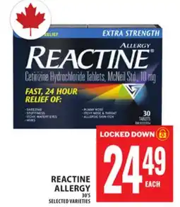 Food Basics REACTINE ALLERGY offer