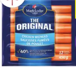 Food Basics MAPLE LODGE ORIGINAL OR HALAL CHICKEN WIENERS offer