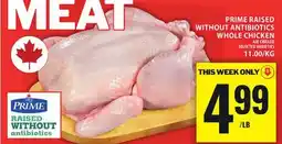 Food Basics PRIME RAISED WITHOUT ANTIBIOTICS WHOLE CHICKEN offer