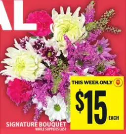 Food Basics SIGNATURE BOUQUET offer