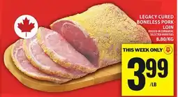 Food Basics LEGACY CURED BONELESS PORK LOIN offer