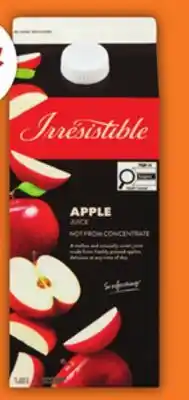 Food Basics SELECTION DRINKS OR IRRESISTIBLE APPLE JUICE offer