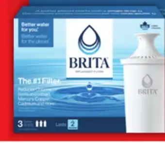 Food Basics BRITA WATER FILTRATION SYSTEM OR REFILL FILTERS offer