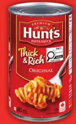 Food Basics HUNT'S MANWICH OR PASTA SAUCE offer