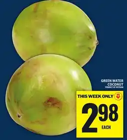 Food Basics GREEN WATER COCONUT offer