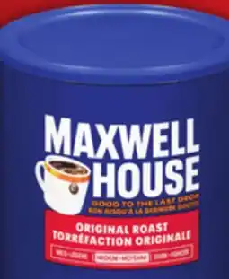 Food Basics MAXWELL HOUSE GROUND COFFEE offer