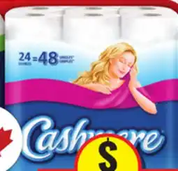 Food Basics CASHMERE BATHROOM TISSUE OR SPONGE TOWELS, SCOTTIES FACIAL TISSUE offer