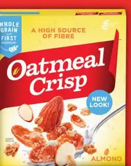 Food Basics GENERAL MILLS HONEY NUT CHEERIOS CEREAL OR OATMEAL CRISP ALMOND CEREAL offer