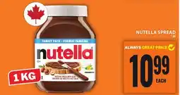 Food Basics NUTELLA SPREAD offer