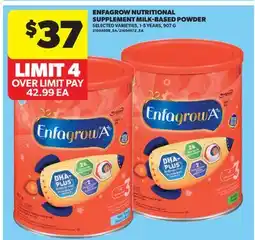 Real Canadian Superstore ENFAGROW NUTRITIONAL SUPPLEMENT MILK-BASED POWDER, 1-5 YEARS offer