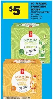 Real Canadian Superstore PC M'AQUA SPARKLING WATER offer