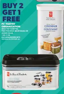 Real Canadian Superstore PC PANTRY ORGANIZATION offer