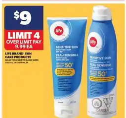Real Canadian Superstore LIFE BRAND SUN CARE PRODUCTS offer