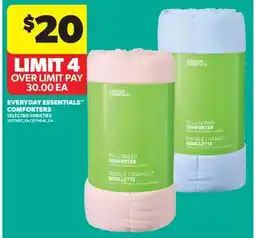 Real Canadian Superstore EVERYDAY ESSENTIALS COMFORTERS offer