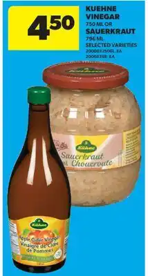 Real Canadian Superstore KUEHNE VINEGAR, 750 ML OR SAUERKRAUT, 796 ML offer