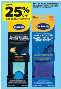 Real Canadian Superstore DR. SCHOLL'S INSOLES offer