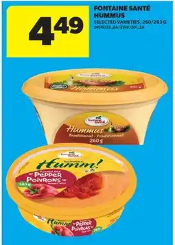 Real Canadian Superstore FONTAINE SANTÉ HUMMUS, 260/283 G offer