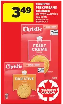 Real Canadian Superstore CHRISTIE PEEK FREAKS COOKIES offer