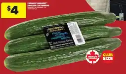Real Canadian Superstore FARMER'S MARKET ENGLISH CUCUMBERS, 3'S offer