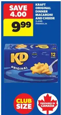 Real Canadian Superstore KRAFT ORIGINAL DINNER MACARONI AND CHEESE offer
