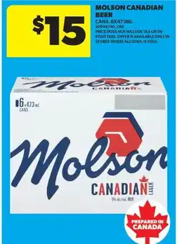 Real Canadian Superstore MOLSON CANADIAN BEER CANS offer