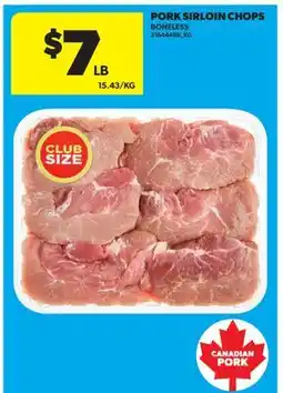Real Canadian Superstore PORK SIRLOIN CHOPS offer