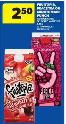 Real Canadian Superstore FRUITOPIA, PEACE TEA OR MINUTE MAID PUNCH offer
