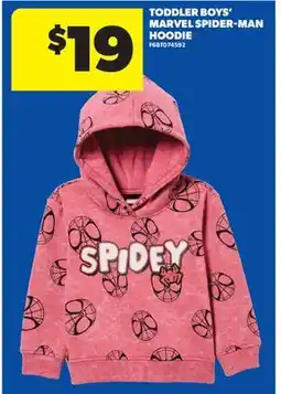 Real Canadian Superstore TODDLER BOYS' MARVEL SPIDER-MAN HOODIE offer