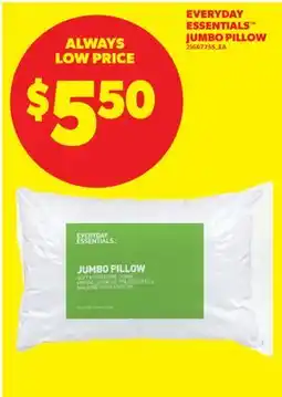 Real Canadian Superstore EVERYDAY ESSENTIALS JUMBO PILLOW offer