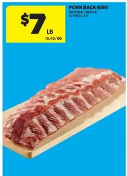 Real Canadian Superstore PORK BACK RIBS offer