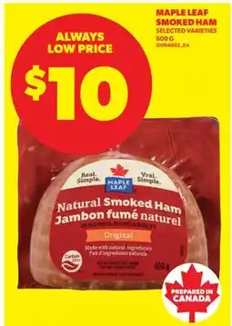 Real Canadian Superstore MAPLE LEAF SMOKED HAM offer
