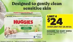 Real Canadian Superstore HUGGIES 16X BABY WIPES, 960-1152'S offer