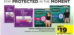 Real Canadian Superstore DEPEND UNDERWEAR OR POISE PADS offer