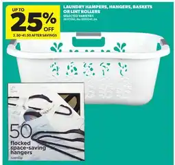 Real Canadian Superstore LAUNDRY HAMPER, HANGERS, BASKETS OR LINT ROLLERS offer
