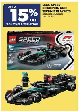 Real Canadian Superstore LEGO SPEED CHAMPION AND TECHNIC PLAYSETS offer