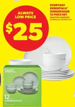 Real Canadian Superstore EVERYDAY ESSENTIALS DINNERWARE 12 PIECE SET offer