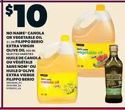 Valu-mart HUILE DE CANOLA OU VÉGÉTALE SANS NOM , 3 L OU HUILE D'OLIVE EXTRA VIERGE FILIPPO BERIO, 500 ML offer