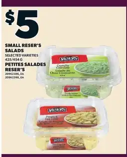 Valu-mart PETITES SALADES RESER'S, 425/454 G offer