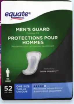 Walmart Equate incontinence guard for men 52s offer