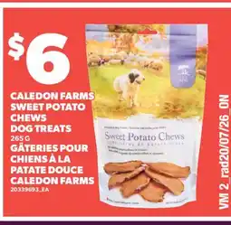 Valu-mart GÂTERIES POUR CHIENS À LA PATATE DOUCE CALEDON FARMS offer