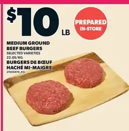 Valu-mart BURGERS DE BŒUF HACHÉ MI-MAIGRE offer