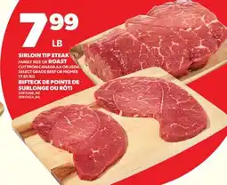 Valu-mart BIFTECK DE POINTE DE SURLONGE OU RÔTI offer