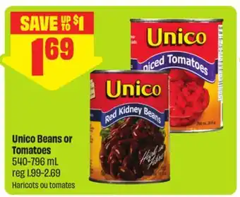 FreshCo Unico Beans or Tomatoes offer