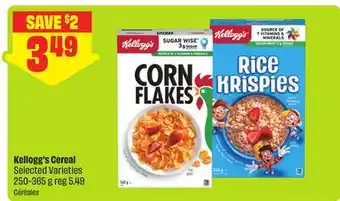 FreshCo Kellogg's Cereal Selected Varieties offer