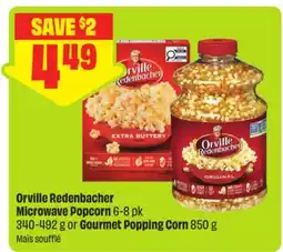 FreshCo Orville Redenbacher Microwave Popcorn 6-8 pk 340-492 g or Gourmet Popping Corn 850 g offer