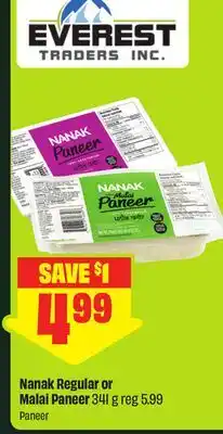 FreshCo Nanak Regular or Malai Paneer offer